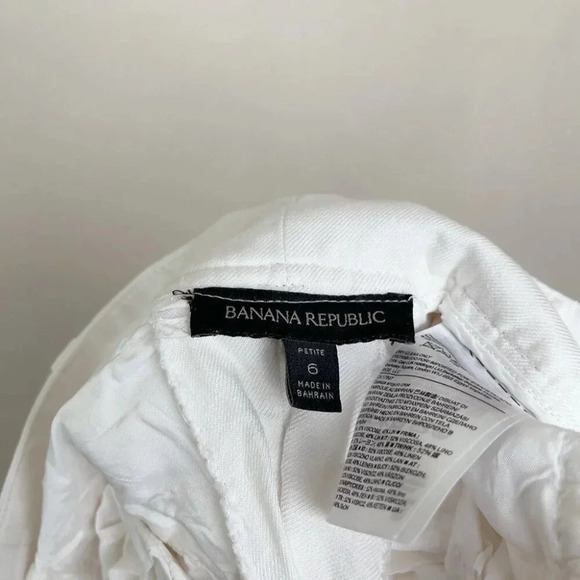 Banana  Republic Womens Petite 6 Wide Leg Linen Cropped Pant - Picture 9 of 13